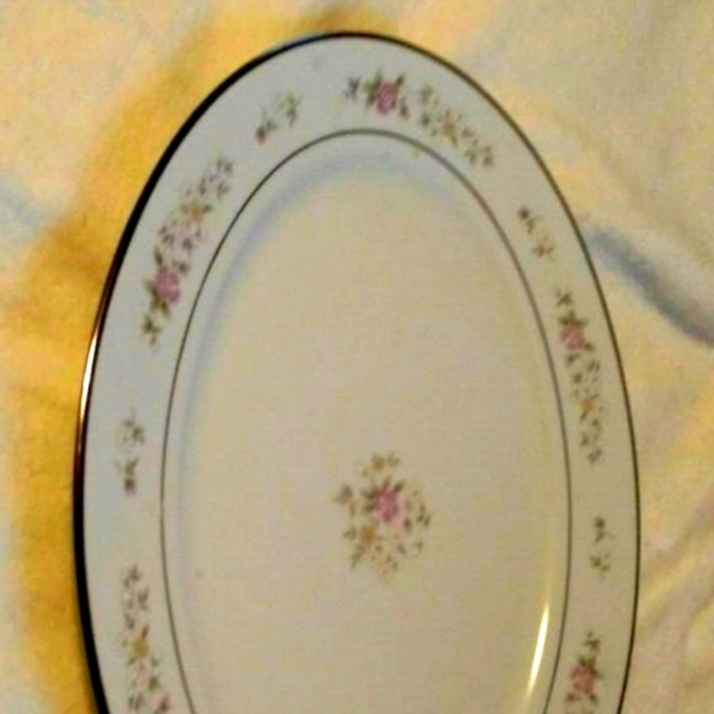 🔥Lenox Vtg. Platter Bouquet Collection Porcelain Imported Platter 14" X 10 - Picture 13 of 16